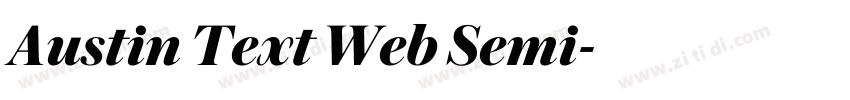 Austin Text Web Semi字体转换